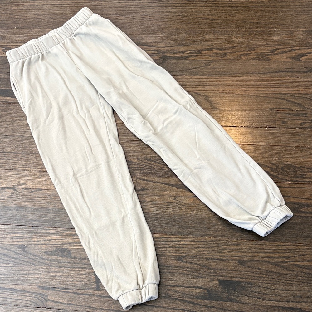 Brandy Melville Light Green Elastic Waist Jogger Pants